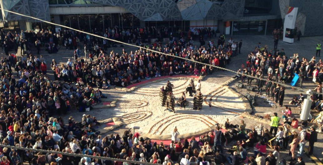 Tanderrum, Federation Square (2013).