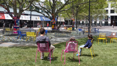 AILA's #Backyard Experiment is temporarily transforming Canberra's Garema Place.