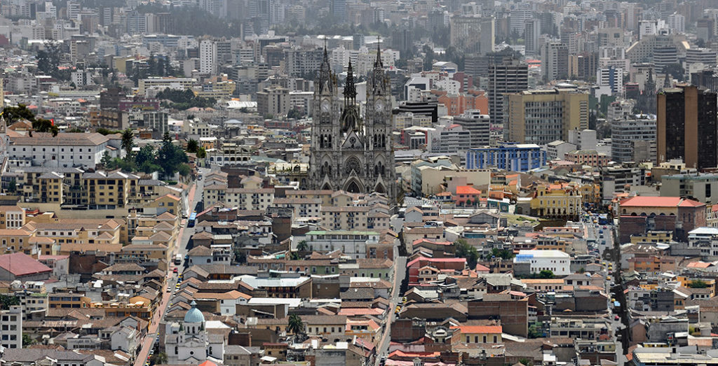 historic heart of Quito, Ecuador