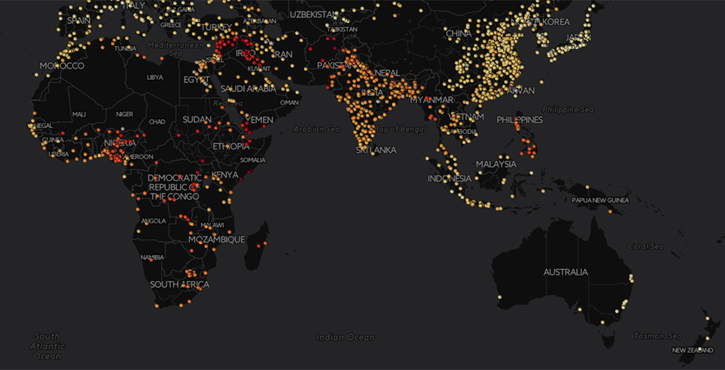 Fragile Cities map