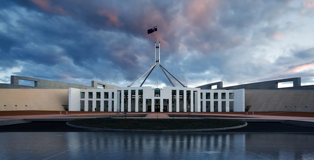 Parliament House, Canberra.