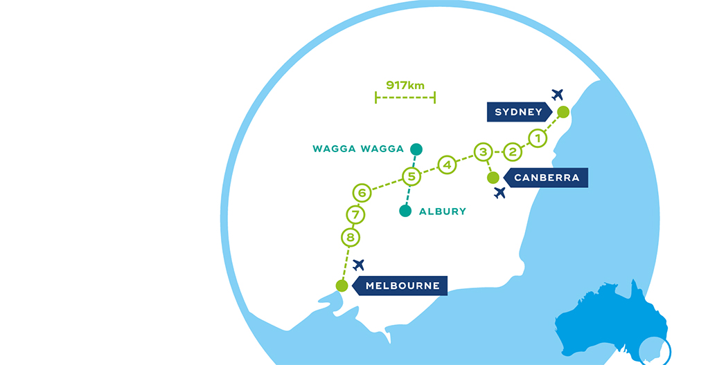 CLARA's preferred HSR route 2017