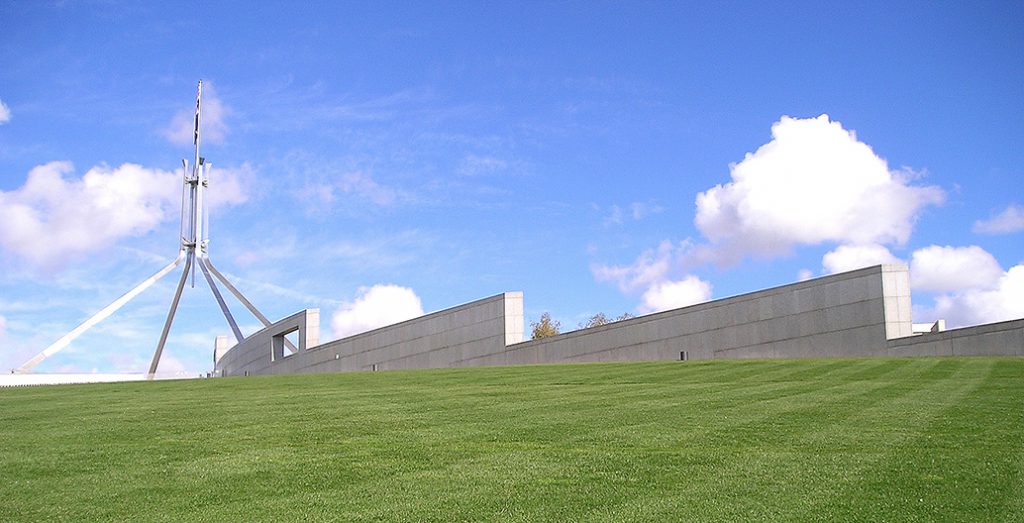 Off-limits: "defensive architecture" will be erected at Parliament House to prevent access to its lawn.