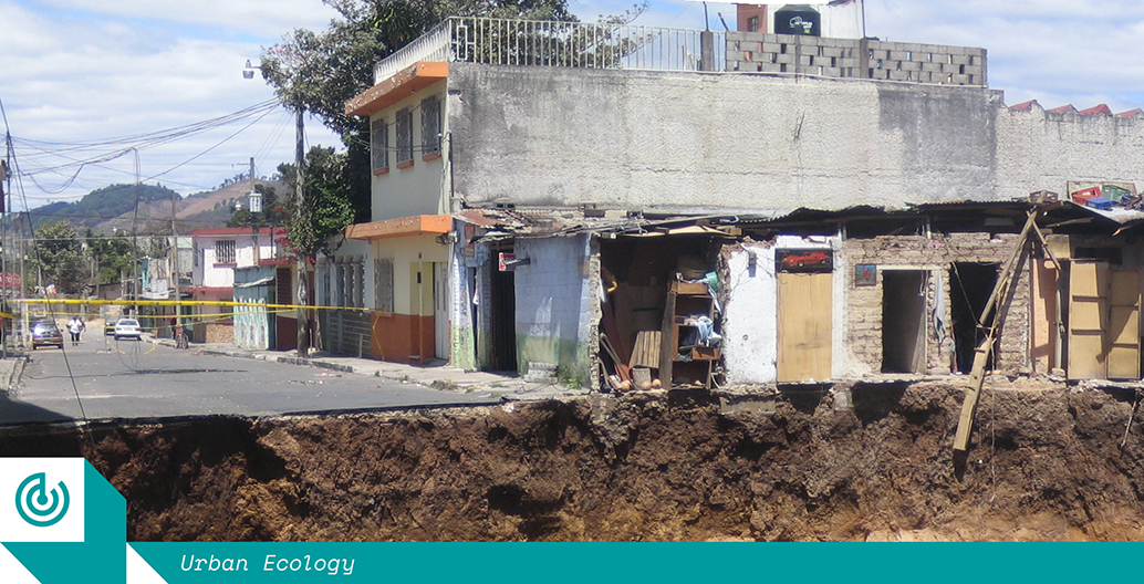 The wafer thin line between the city and the subsurface. Guatemala City 2007. Image courtesy of Eric Haddox