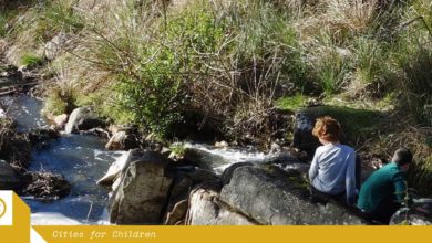 Little adventurers in discarded places.