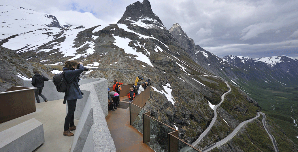 Trollstigen utsiktsplattform. Image: Statens Vegvesen