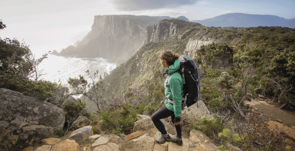 Three Capes Track - Cape Pillar and the Blade. Image: Tasmania Parks and Wildlife Service