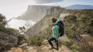 Three Capes Track - Cape Pillar and the Blade. Image: Tasmania Parks and Wildlife Service