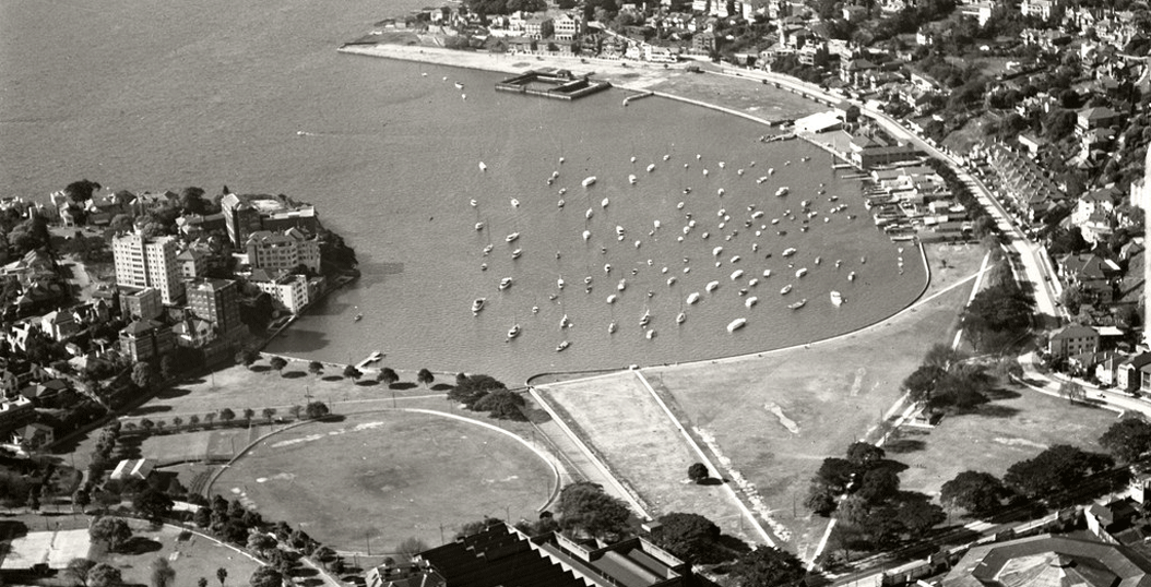Rushcutters' Bay Park and surrounds photographed in 1937.