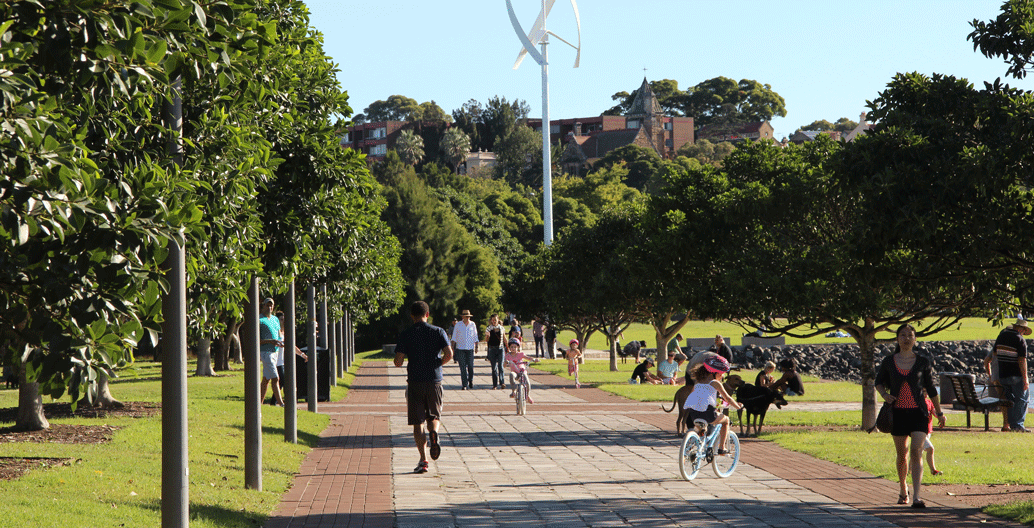 Sydney's Glebe foreshore.