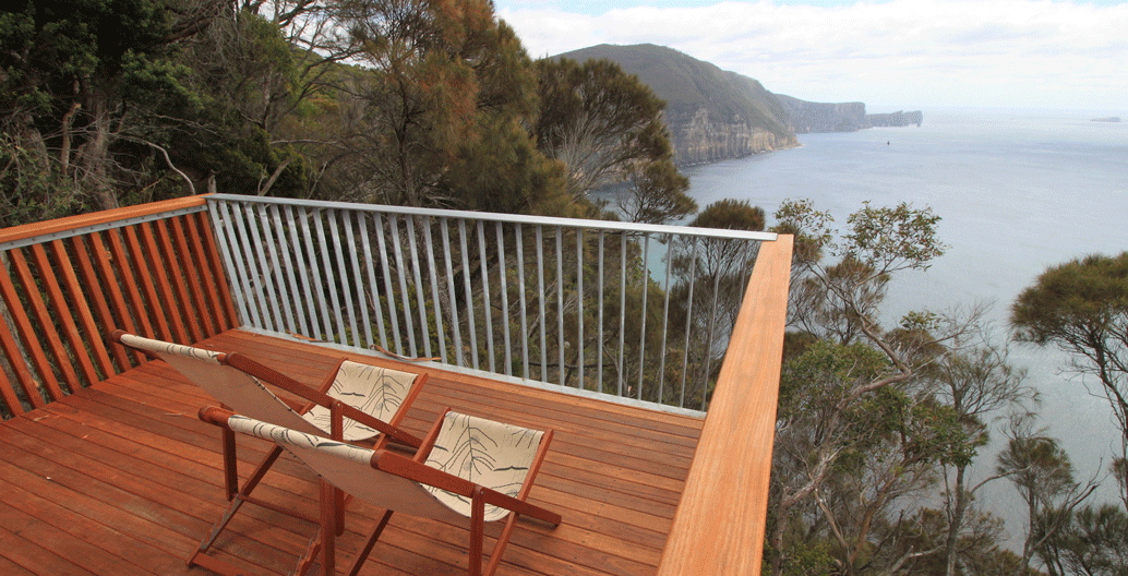 Munro Cabin view to Cape Hauy. Image: Tasmania Parks and Wildlife Service