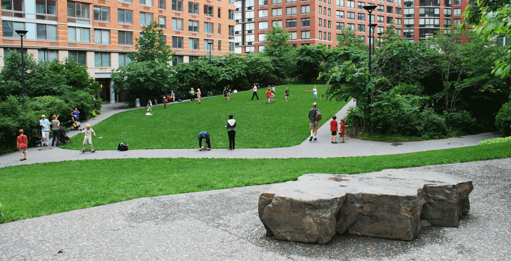 Teardrop Park Playground, New York. Image: Linda Corkery.