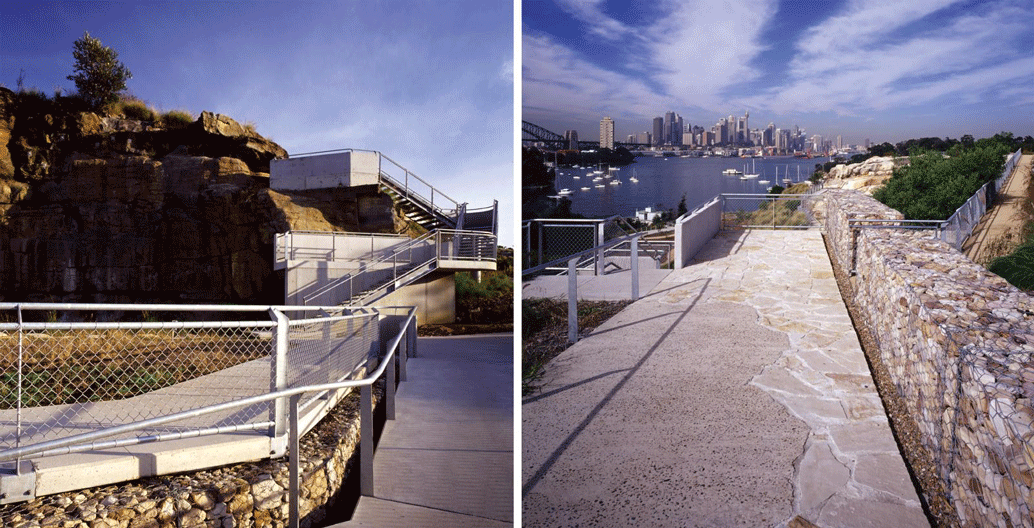 Former BP site park, Waverton, Sydney.