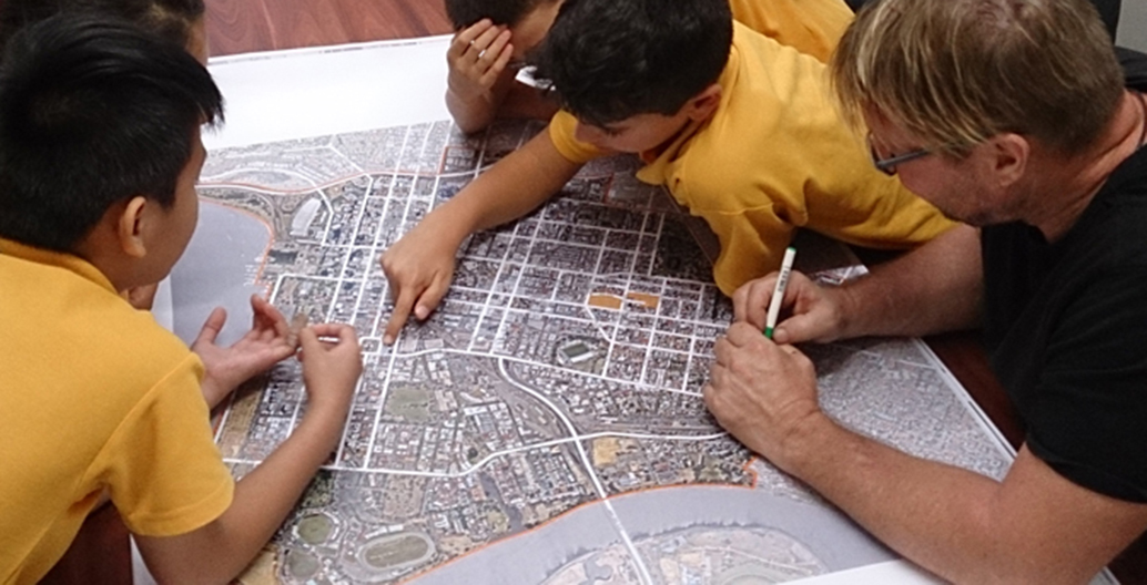 Children from Highgate Primary School Master Planning Image: UDLA