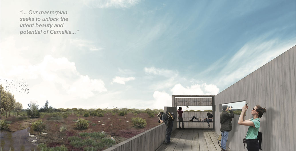 Andreasens Green Future Leader Student Award (group): Camellia Masterplan, UNSW (Jason Monghan, Sophie Randall, Debbie Pearce and Jae Han).