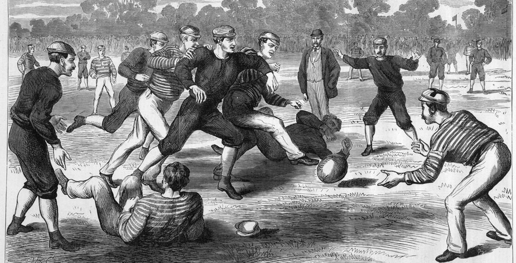 Football then...