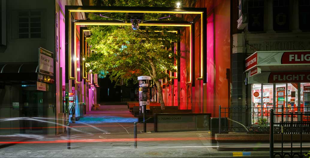 Collins Court sits in the heart of Hobart's CBD. Photo: Playstreet