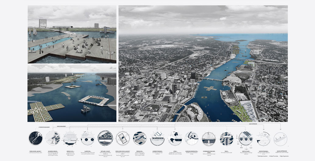 A view of the ways the dredge islands could look.