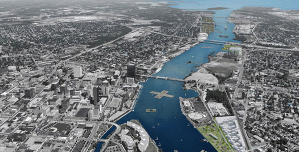 The dredge projects in the context of the Maumee River.