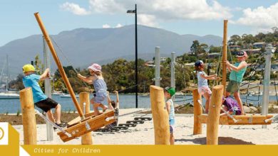 The Kangaroo Bay play space by Playstreet. Photo: Fred & Hannah