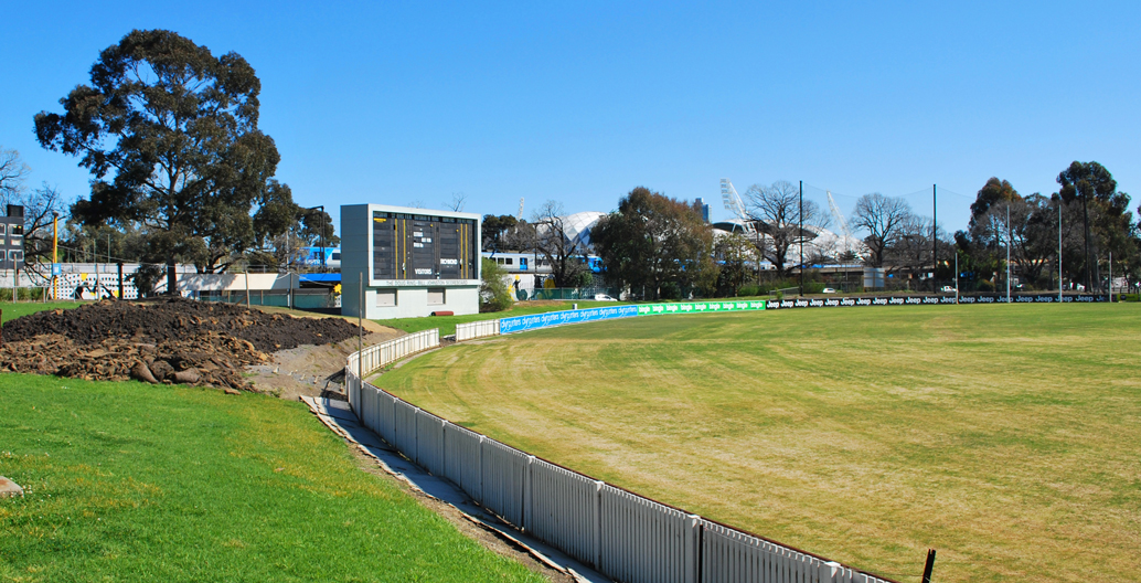 A natural turf ground, pictured at Richmond Football Club.