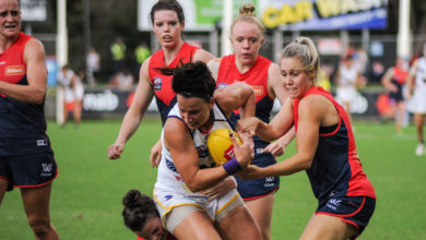 The new face of the game: An AFLW match.