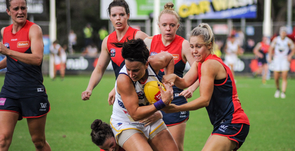 The new face of the game: An AFLW match.