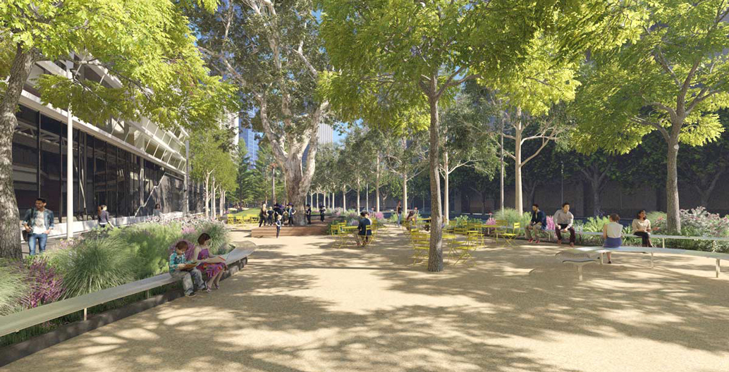 Proposed new open space in front of the ABC's Southbank Centre.