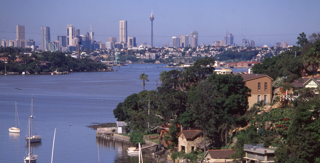 Tarban Creek looking south to Sydney. Image: Sardaka