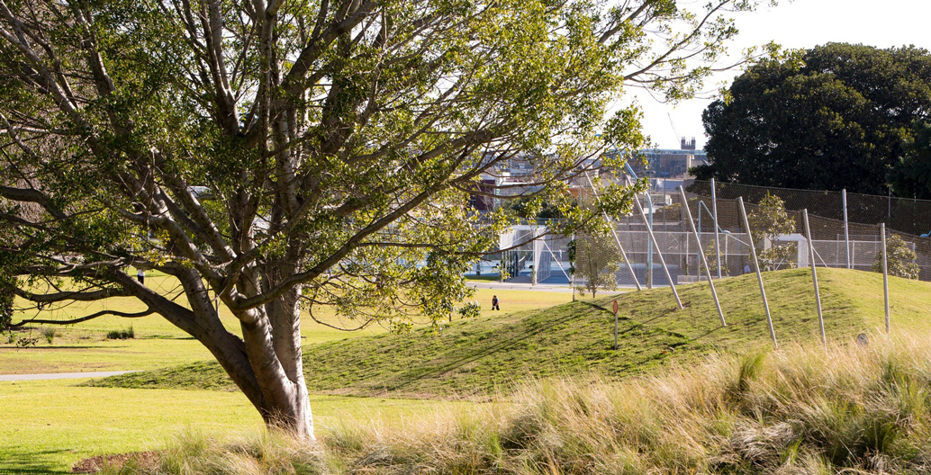 Prince Alfred Park Pool mounds. Image: Brett Boardman.