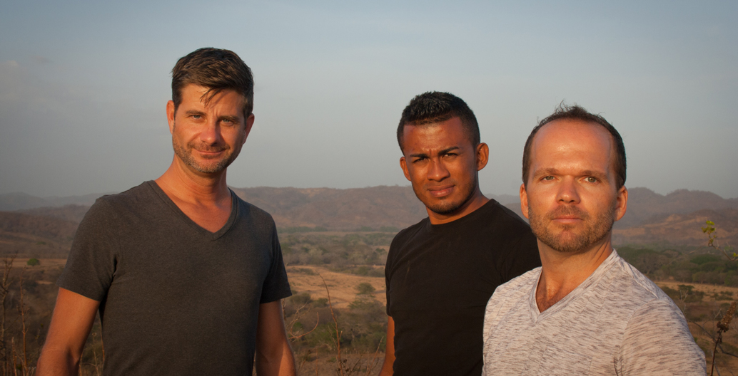 L - R. Mesa Sostenible's Ron Combs, Lenner Mora, and Cade Pia.