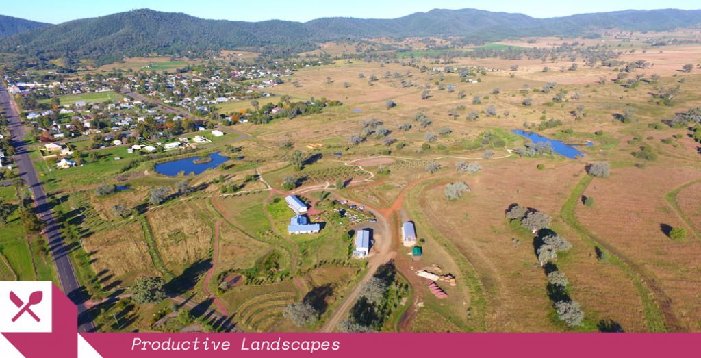 NSW's Living Classroom site wraps around the town of Bingara. The regenerative community farm repurposes a grazed common.