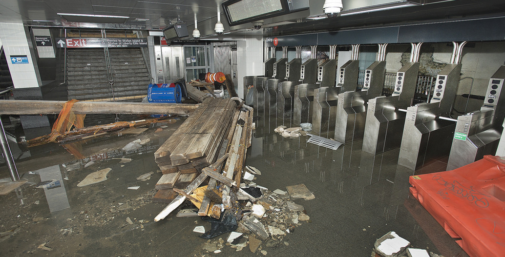 New York's subway network was out of action during Superstorm Sandy. Image: MTA/ AP Photo