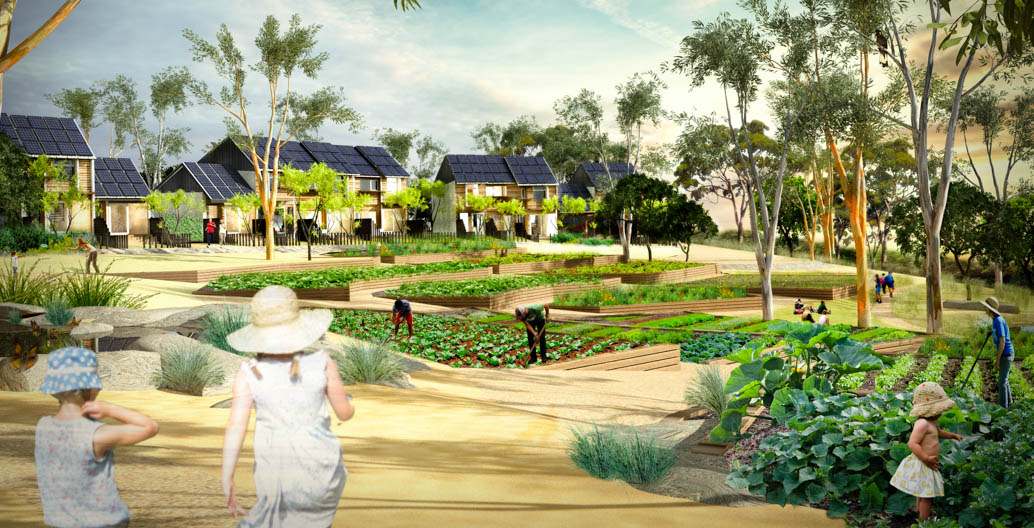 The Paddock, a deliberative development in Castemaine, Victoria. Images: Emergent Studios