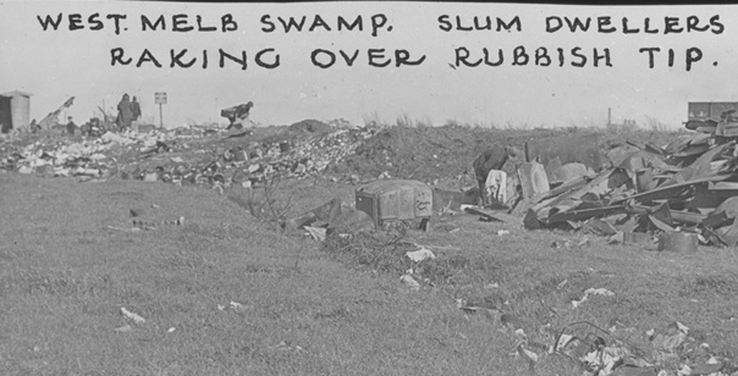 West Melbourne swamp slums circa 1930s.