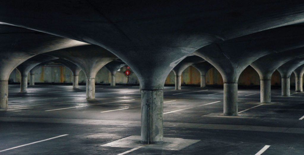 Once the garage for the ‘Mad Max’ film franchise, Melbourne University's underground carpark now services inner Melbourne's traffic.