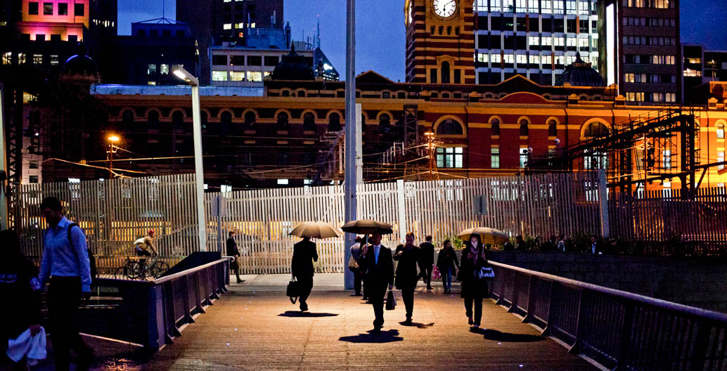 The Evan Walker Bridge, Southbank. Image: Chris Brown.