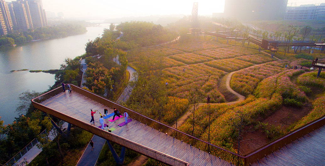 Turenscape's Luming Park, Guzhou, China. Image: Turenscape