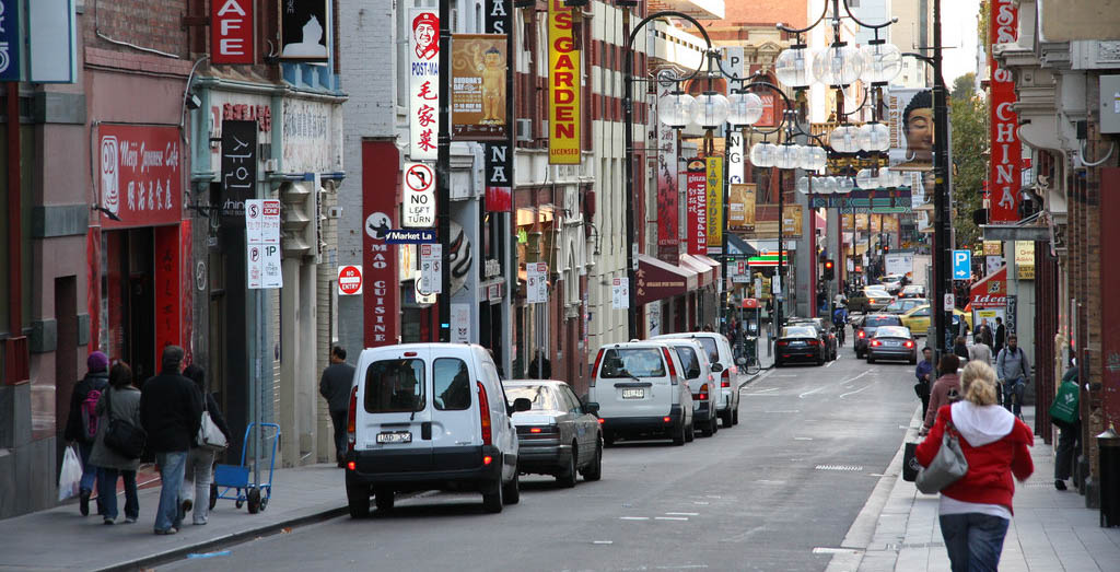 In Melbourne's CBD smaller ‘little’ streets, on-street parking still manages to dominate. Image: Michael Loke