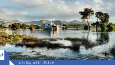 Christchurch's 2011 earthquake shifted the city's water table, leading to structures sinking into the Avon estuary. Image: Martin Luff.