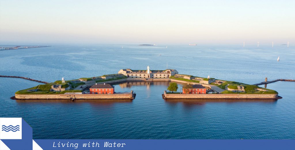 Copenhagen's Trekroner fort once defended the city from unwanted naval arrivals. Now the city's making plans to defend itself from the sea. Image: Peder Sterll.