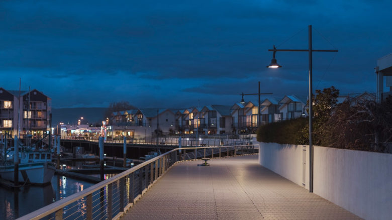 Launceston Seaport's lighting upgrade achieved energy reductions and improved pedestrian experience. Credit: WE-EF