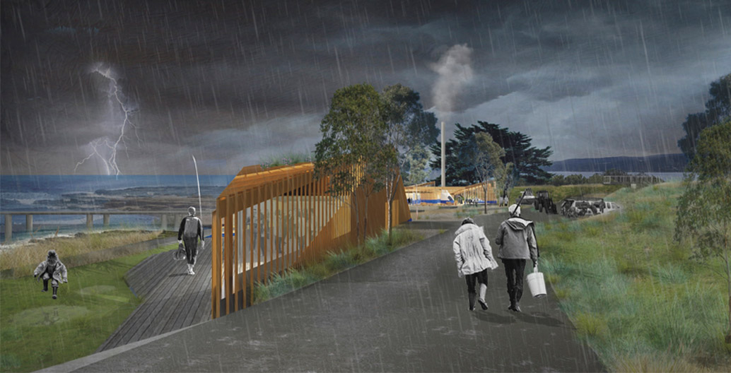 'Waterline' seeks to re-evoke the wild coastal dune environment.