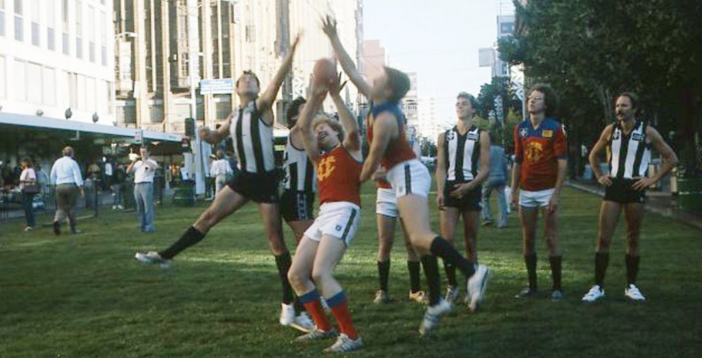 Melbourne's 1985 Swanston Street party aimed to bring people back into the city.