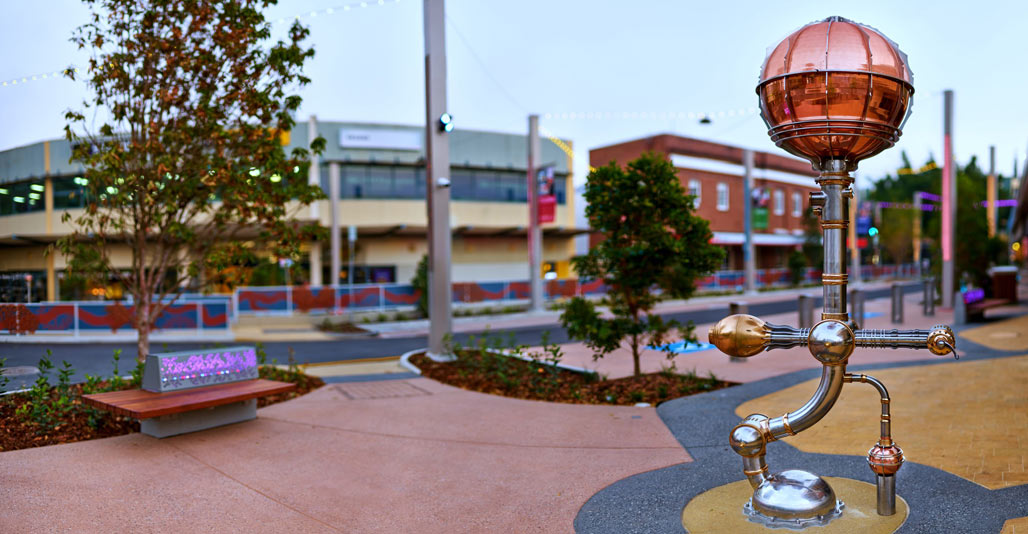 Urban Design: Smithfield Street Revitalisation by Place Design Group & Gympie Regional Council. Image: Alan Warren