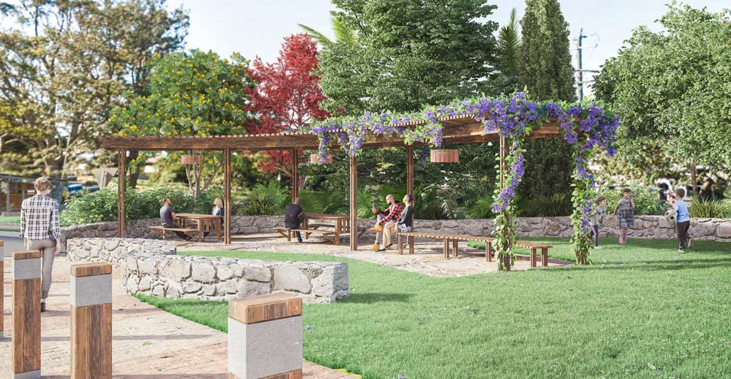 Scenic Rim: Tamborine Mountain Village Greens by John Mongard Landscape Architects. Image: Troy Rafton