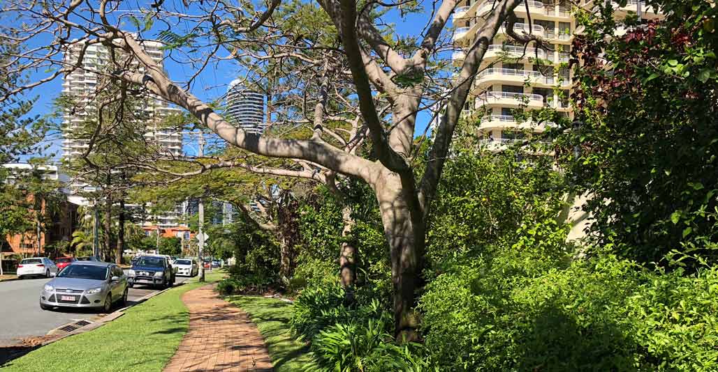 Belle Maison streetscape at Broadbeach.
