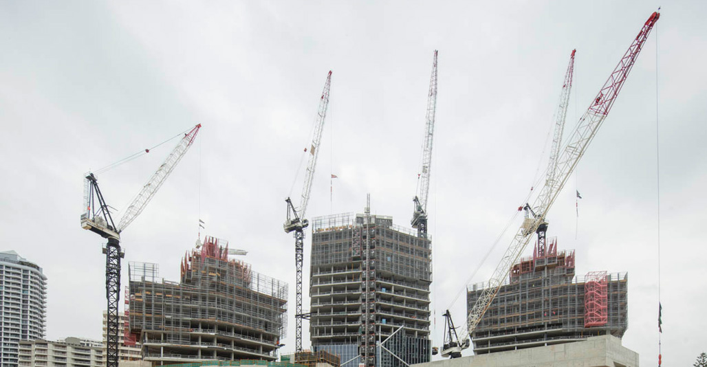 Jewell under construction.