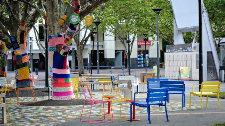 Garema Place Pop-up Park by Context Landscape Design. 2018 AILA Award for Community Contribution.