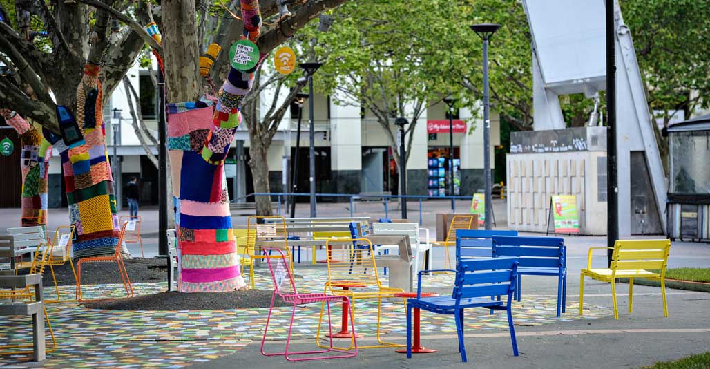 Garema Place Pop-up Park by Context Landscape Design. 2018 AILA Award for Community Contribution.